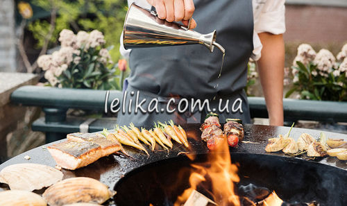 мангал з круглим жарочним диском