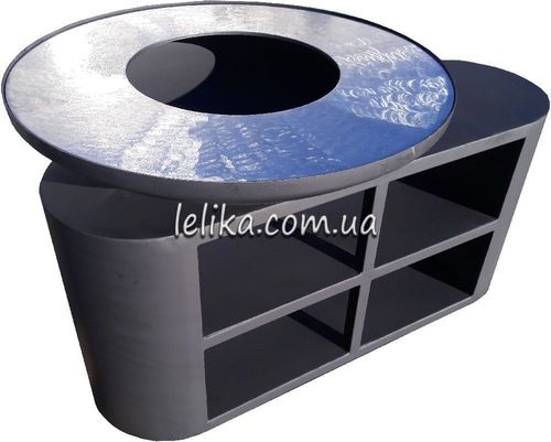 мангал з круглим жарочним диском